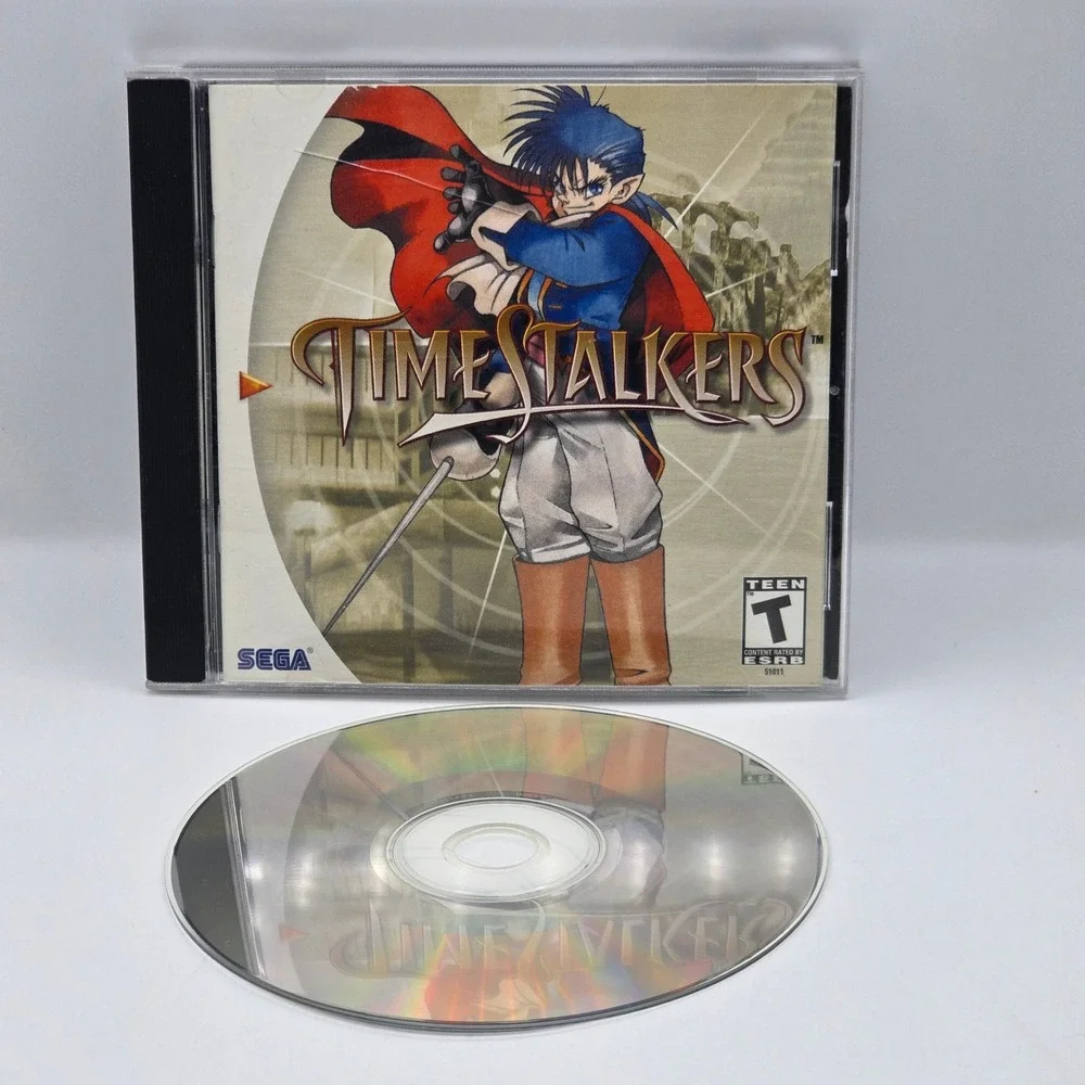 Sega Time Stalkers‎ Dreamcast NTSC-U/C Silver RPG Dungeon Crawler VMU Support